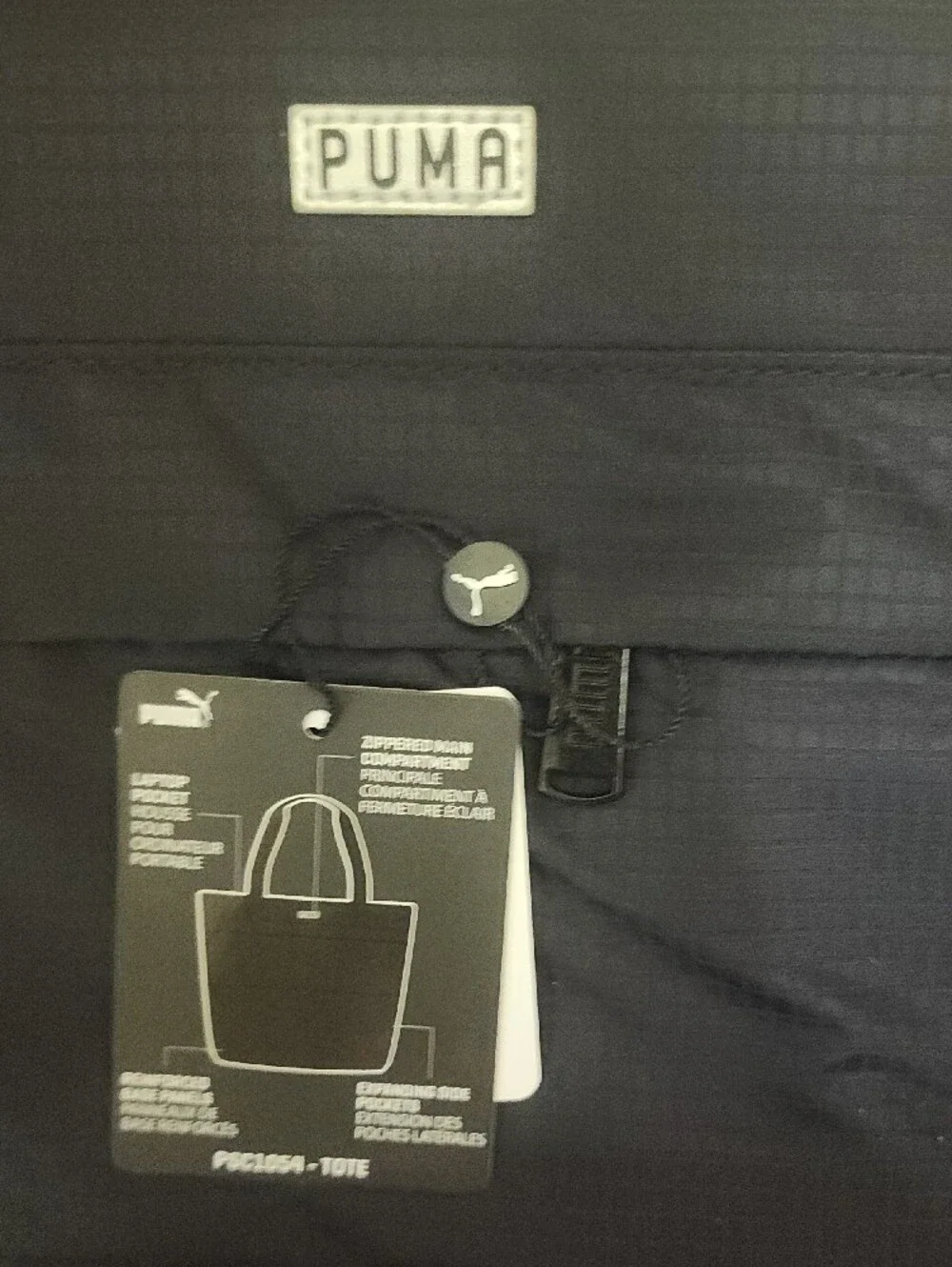 Puma Black Laptop Travel Tote Bag with Logo BRAND NEW
